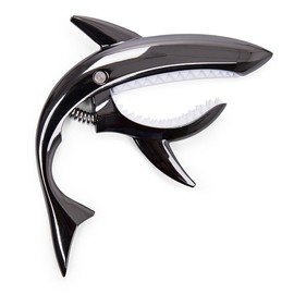 Imelod Guitar Capo for Acoustic and Electric Guitar Shark Capo Zinc Alloy with Good Hand Feeling, No Fret Buzz and Durable(Black)
