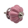 Nicola Spring 6 Pack Pink Ceramic Round Drawer Knobs with