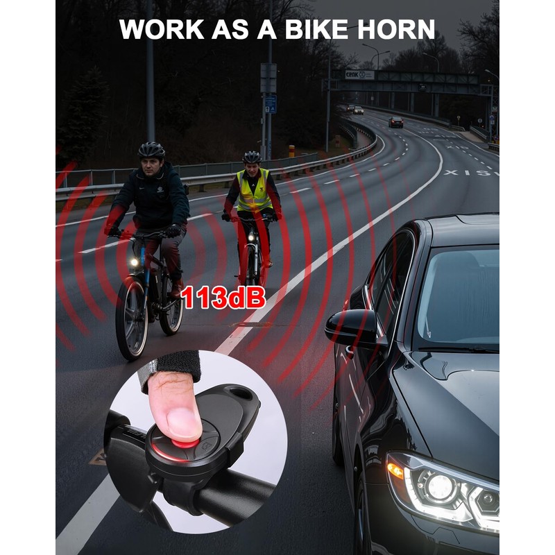 ONVIAN Car Alarm System, Ultra-Loud 113db Bike Alarm with Remote,