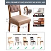 Genina Dining Chair Covers Set of 4, Waterproof PU Leather