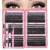 Bransfy 3 Styles 708pcs Lash Clusters Kit DIY Lash Extension