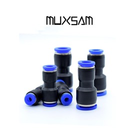5pcs Pneumatic Fittings Push In Straight Reducer Connectors For Air Water Hose