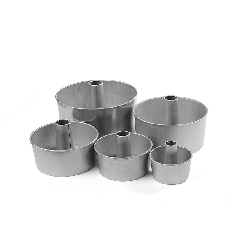 タイガークラウン ケーキ型 シルバー 230×120mm シフォンケーキ型23cm スチール アルミメッキ 底取れ式 1270