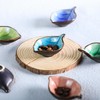 Colias Wing Colorful Leaf Shape Design Multipurpose Porcelain Side Dish