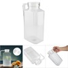 Acrylic Transparent Bottle, Striped Water Ice Cold Jug with Lid
