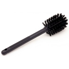 SPARTA Large Water Bottle Brush Ideal for Wide-Mouth Jars, Bottles and Tumblers, Dishwashing Tool with Handle for Home and Commercial Kitchens, Plastic, 12 Inches, Black