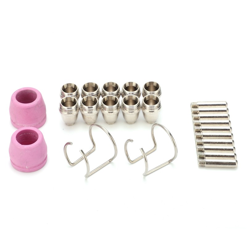 Plasma Cutting Torch Consumables Kit Electrode Contact Tip Ceramics Nozzle
