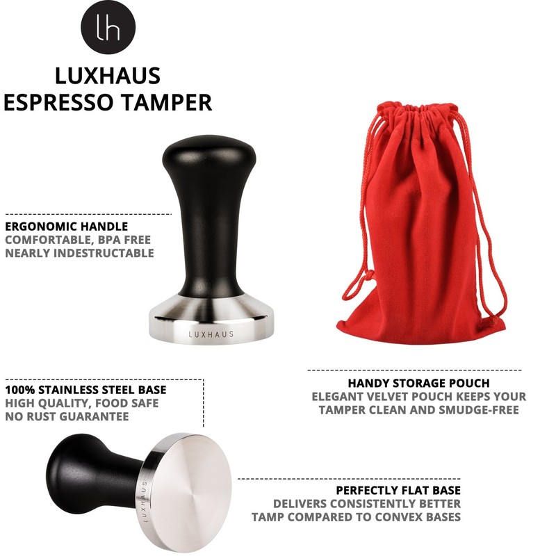 LuxHaus 53mm Espresso Tamper - Premium Barista Coffee Tamper with