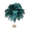 Ostrich Feather Table Lamp Rechargeable Modern Romantic Decoration Lamp Bedroom