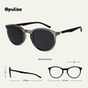 Opulize Met 2 Pack Large Men Women Grey Clear Black