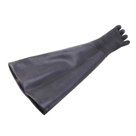 jingfei Rubber Black Sandblaster Gloves Stripe Abrasive Sand Blasting Gloves for Blasting Cabinet 65x30cm