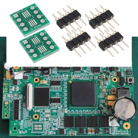 EMSea 10pcs MSOP8 SOP8 SOIC8 to DIP8 Converter Board with 4 Pin Gold Plated Pin for Repair Electronic Equipment Laboratory DIY Industry