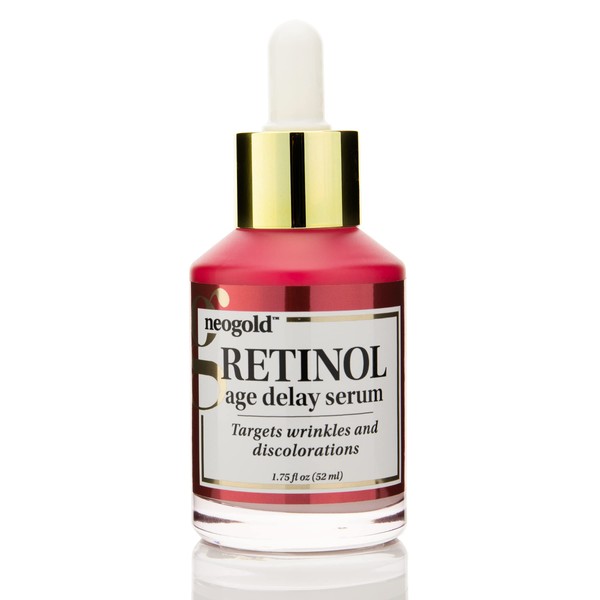 Neogold Resurfacing Retinol Serum Wrinkle Rewind Skin Care Facial Booster | Anti Aging Retinol Concentrate Moisturizer For Face Reduces Appearance Of Wrinkles, Sagging Skin, & Fine Lines, 1.75 Fl Oz