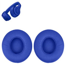 Solo 3 Ersatz-Ohrpolster für Ohrhörer, kompatibel mit Beats Solo 3 Solo 2 Wireless On-Ear-Kopfhörern blau