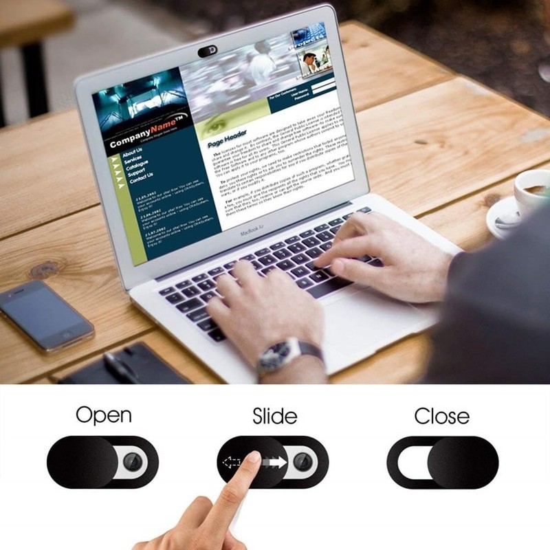 TopHomer Webcam Cover Slider, 6 Pieces Camera Blocker for Privacy,