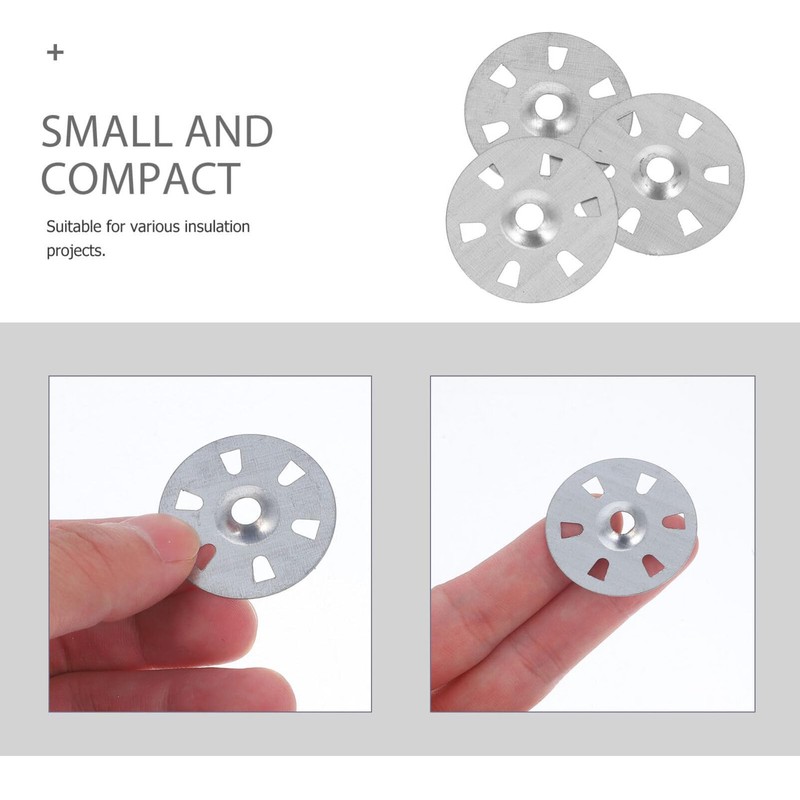 Gatuida 200pcs Insulated Board Washers Foam Insulation Board Fasteners Zinc