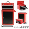 3-Drawer Rolling Tool Chest with Wheels, Removable Portable Top Box