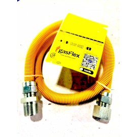GasFlex Yellow Coated Stainless Steel GAS APPLIANCE CONNECTOR 3/4 - 36 inch
