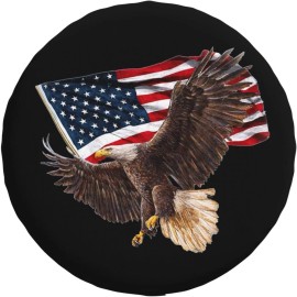 Pzwqkyn 15" Spare Tire Cover Wheel Covers for RV Camper Travel Boats Trailers Waterproof