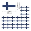 Womaha 30 Temporary Finland Flag Tattoos Fans Face Tattoo Stickers
