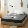 Lanqinglv Fitted sheet 150x200 cm King Size Dark Grey Brushed