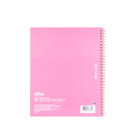 Hilroy Be Nice Notebook, 8.97" x 10.5", 160 Ruled, Perforated Pages/80 Sheetss, 56 GSM 90 Brightness White Paper, Gold Coil, 1 Notebook (590891)
