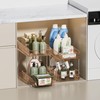 Delamu 2-Tier Under Sink Organizers and Storage, Multi-Purpose Stackable Bathroom
