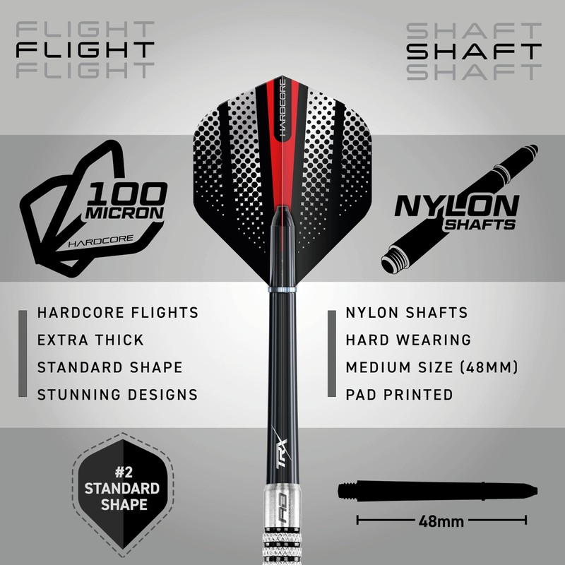 RED DRAGON Fury 2: 23g Flightmaster - Tungsten Darts Set