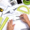 Zonon 3 Pcs Plastic Ruler 6 Inch Protractor Drawing Compass