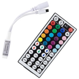 RGB control IR with 24 or 44 keys in standard or mini design for LED RGB strips.