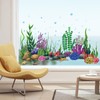 JarThenaAMCS Large Summer Window Clings Ocean Themed Seaweed Coral Window