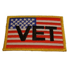 USA Flag Vet Patch - Great Color - Veteran Owed Business.