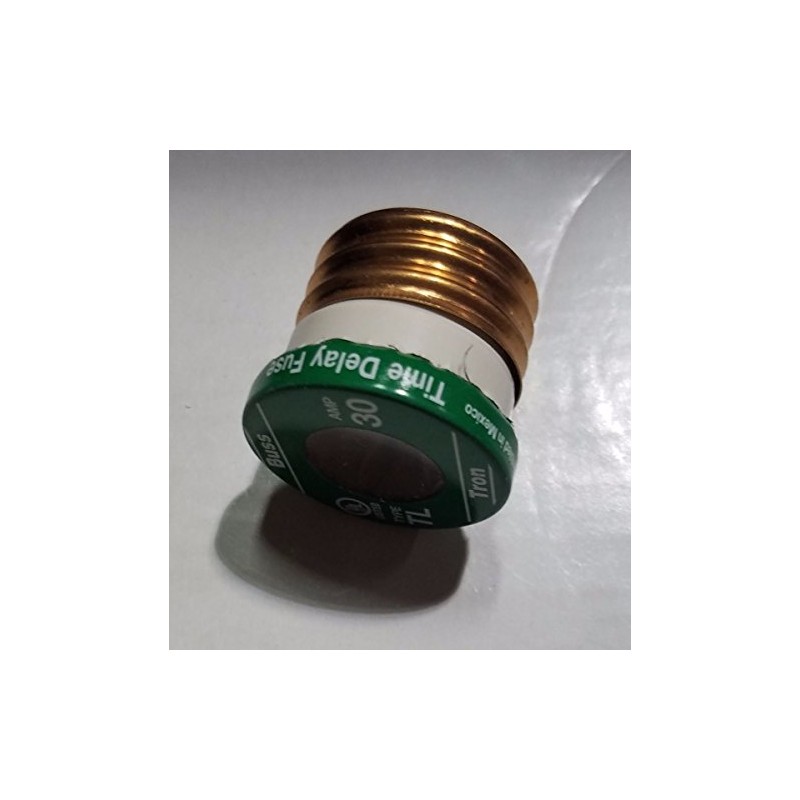 BUSS FUSES TL 30-511538, PLUG FUSE, TIME DELAY, 30 AMP,