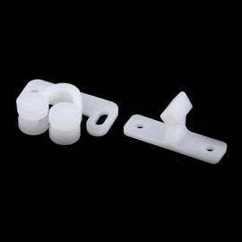 3Pcs White Marine Boat Ball Catch Door Cupboard Spring Back Plates Roller Latch Plastic Catches Cabinet Hardware, Cabinet and Furniture Door Catches Tools and Home Improvement