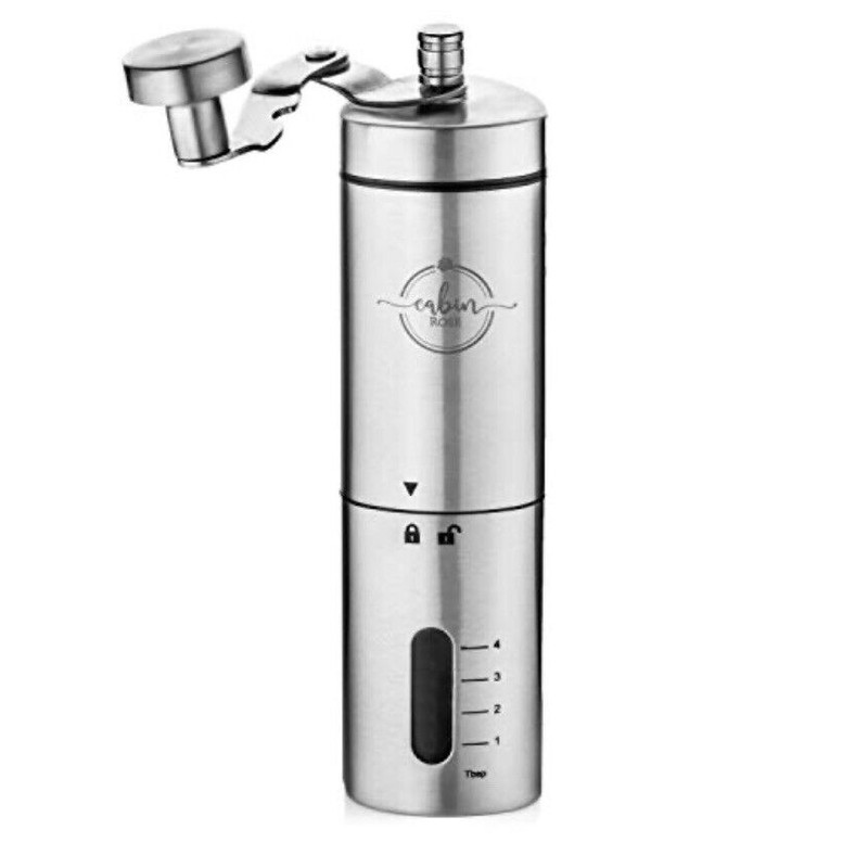 Cabin Rose Ceramic Burr Manual Coffee Grinder Made By Cabin