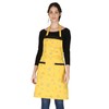 Waterproof Red Cotton Kitchen Apron with Front Pocket