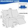 MAXIJIN Waterproof Loveseat Recliner Cover 4 Pieces Reclining Love Seat
