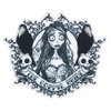 C&D Visionary Corpse Bride Tattoo Art Patch, Black, White