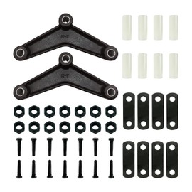 SENKEYFE Trailer Shackle Kit, Heavy Duty Tandem Trailer Axle Shackle Kit, Trailer Leaf Spring Kit for Double Eye Springs (3500lbs-5200lbs Axles)