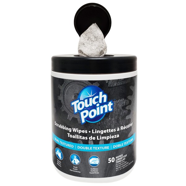 Touch Point Scrubbing Wipes, 50 10" x 12" Extra Large