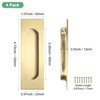 M METERXITY 4-Pack Recessed Finger Pulls, 4.72 Inch Inner Circle