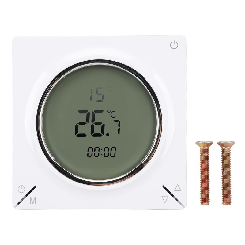 Digital Smart Thermostat, 16A Temperature Controller with Clear LCD Screen,