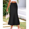 BTFBM Womens Summer Fall Skirt 2025 Silk Elegant High Waist