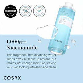 COSRX Low pH Niacinamide Micellar Cleansing Water by Cosrx for Unisex - 13.52 oz Cleanser