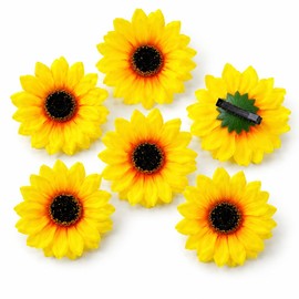 6 Pcs Sunflower Hair Barrettes Hair Clips for Women Girls, Daisy Alligator Hair Clips for Teen Girls Summer Beach Hair Accessories