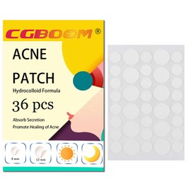 36PCS Acne Pimple Master Patches,1.5% Salicylic Acid and Niacinamide, Spot & Blemish Treatment Stickers Invisible Hydrocolloid Patches, 2 Sizes （8mm, 12mm）