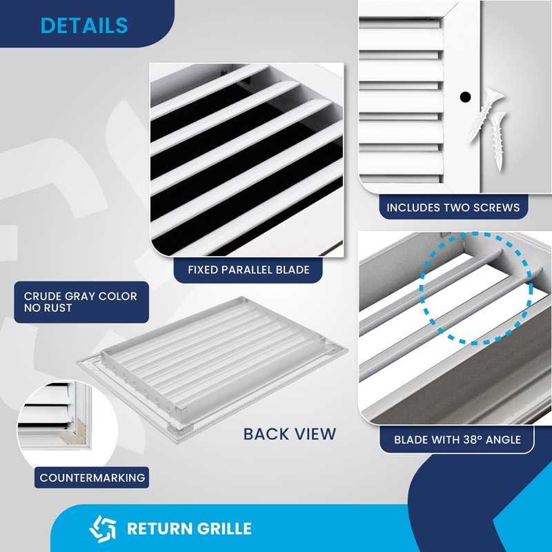 Fits 14" x 10" Duct Hole [15.6" x 11.6" Face]