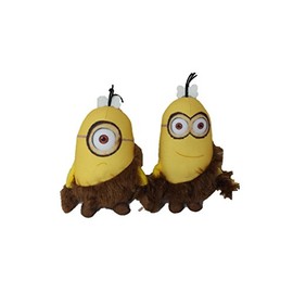 Diverse WL009160 Minions Caveman Plush, Kevin and Stuart Set