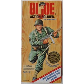 12" GI Joe Action Soldier Action Figure WWII 50th Anniversary Numbered Commemorative Edition (Hasbro 1995)