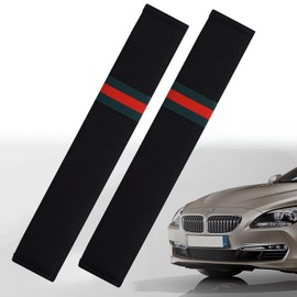 Seat Belt Cover, Set of 2, Seat Belt Pads, Car Supplies, Protects Shoulder & Neck, Ultra Fiber Leather, Seat Belt Supplies, Shoulder Pads Soft, Reduces Pressure, Suitable for Children & Adults